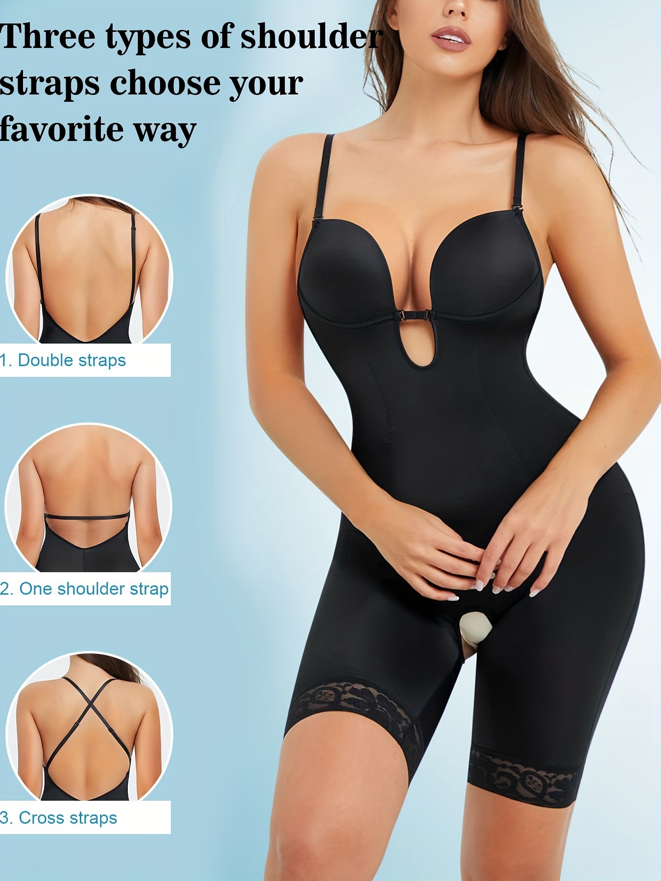 Corset Shapewear for Women Tummy Control One Shoulder Lace Up Back