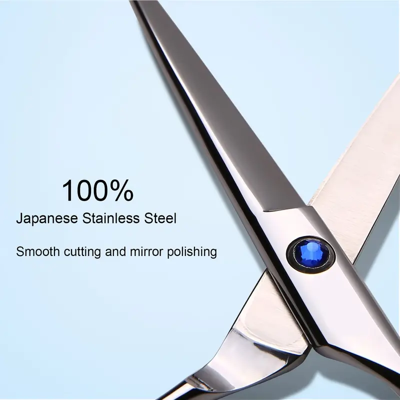 hair thinning scissors hair cutting shears professional barber hairdressing texturizing salon razor edge scissor japanese stainless steel with detachable finger ring 6 5 inch details 5