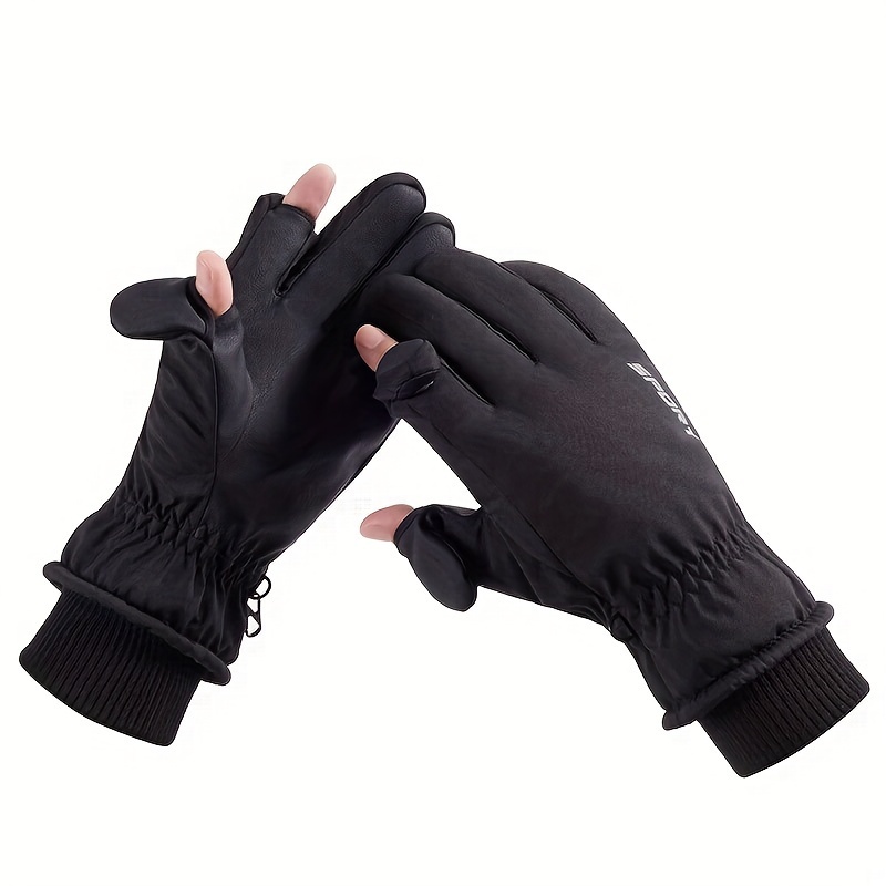 Waterproof Cold proof Non slip Fishing Gloves Warm Plush - Temu Austria