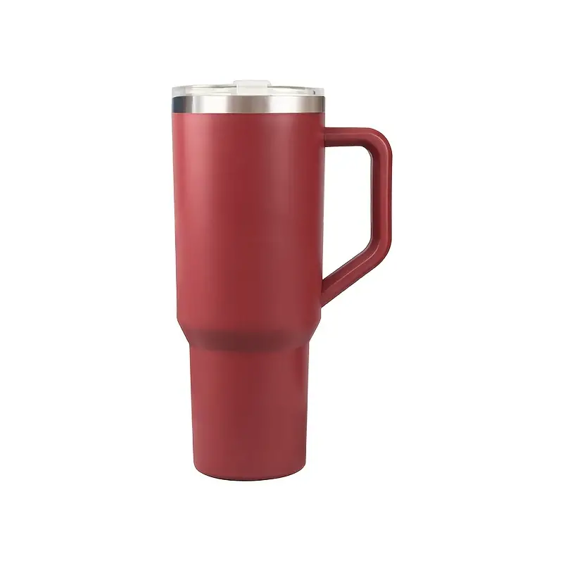 Simply Modern 40 oz Tumber with Handle and Straw for Water, Smoothies, Iced  Tea, Coffee and More - Stainless Steel - Red