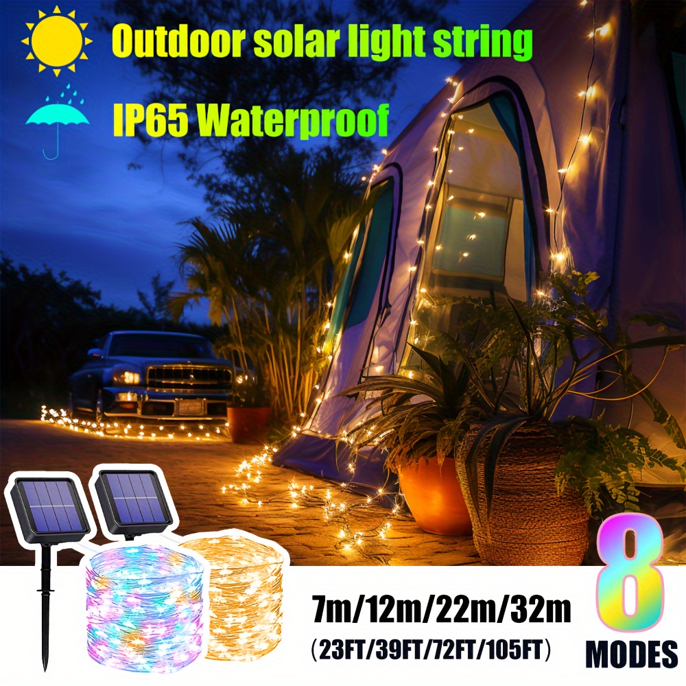 100/130/160leds String Lights Christmas Light Outdoor - Temu