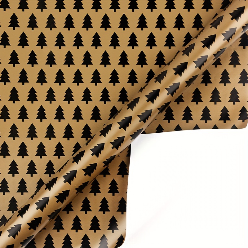 Black Golden Gift Wrapping Paper With Geometric Pattern Hot - Temu Austria