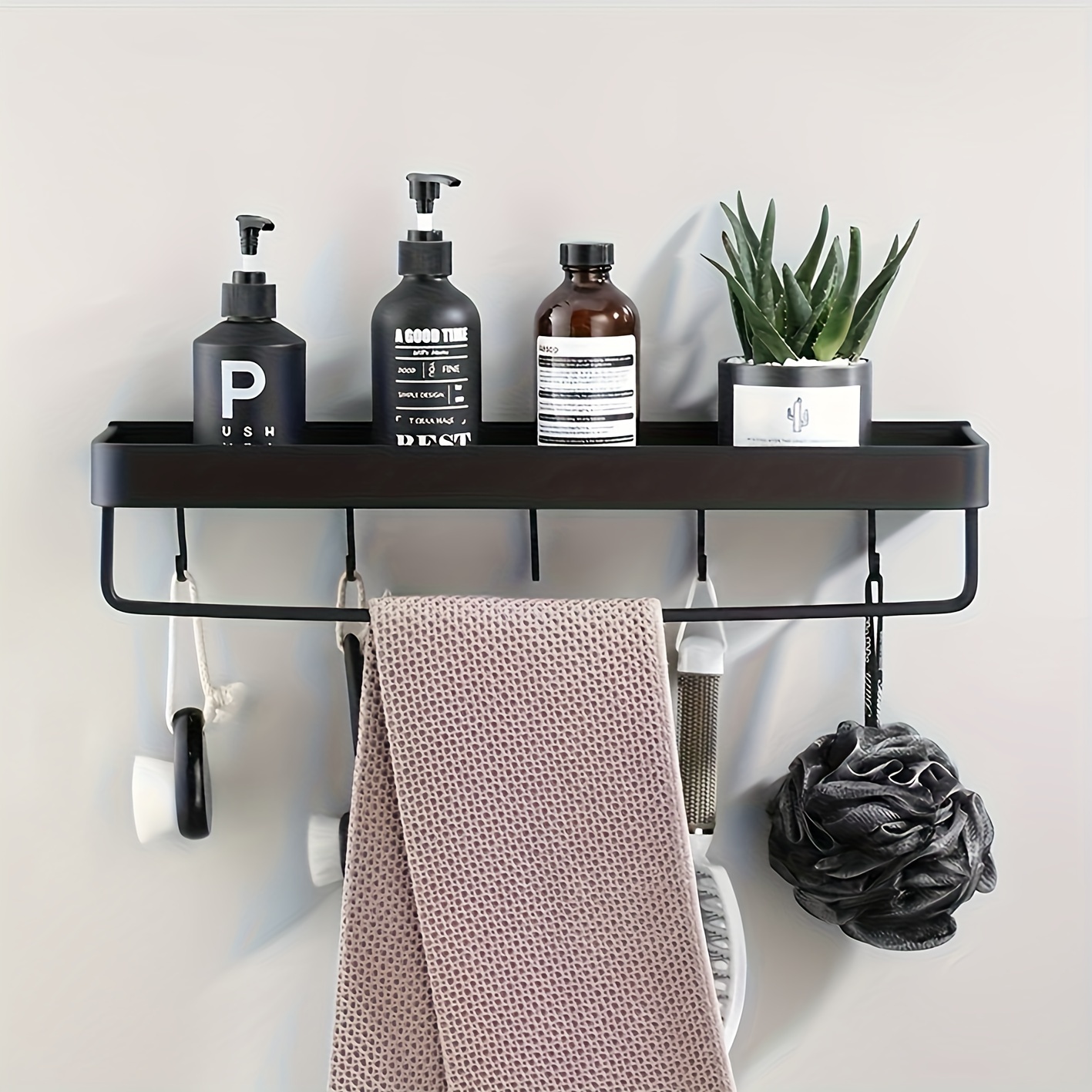 Floating Shelves Punch Free For Wall Storage Self-adhesive Rack Kitchen  Home Decor Bathroom Accessorie Modern