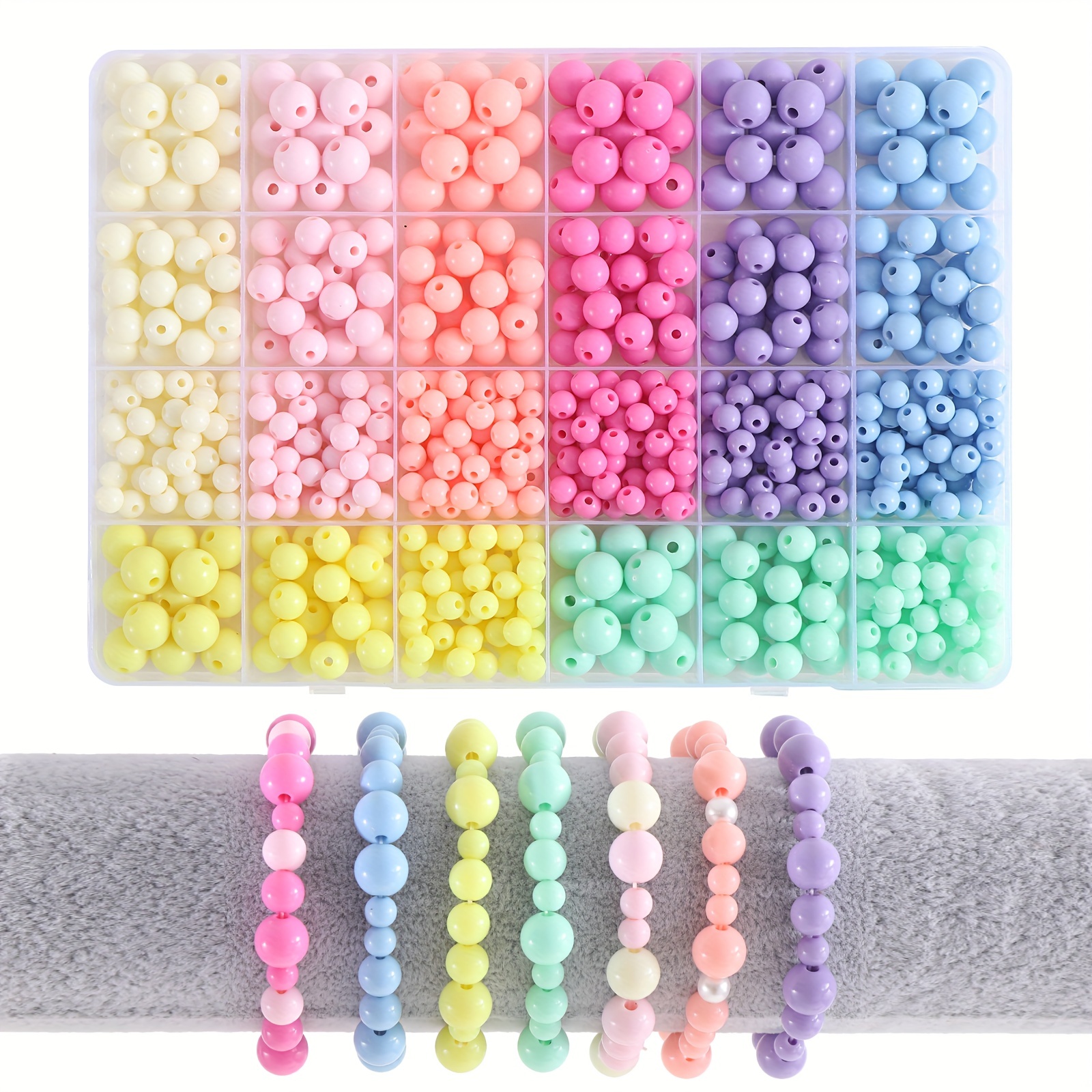 Beads Kit Diy Handmade Bracelet Jewelry Accessories Acrylic - Temu