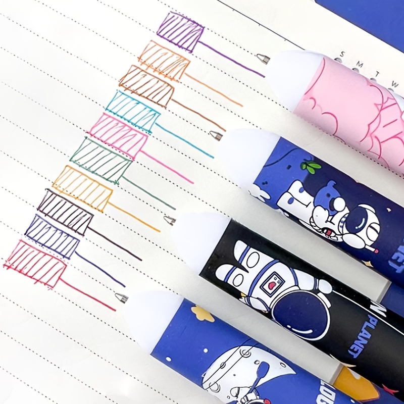 10 Colors Cartoon Astronaut Ballpoint Pen School Office Supply