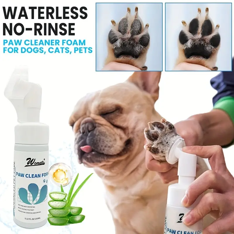Pet Paw Deodorant Cleaner, No-rinse Waterless Shampoo Dogs And Cats Feet  Cleaning Agent - Temu