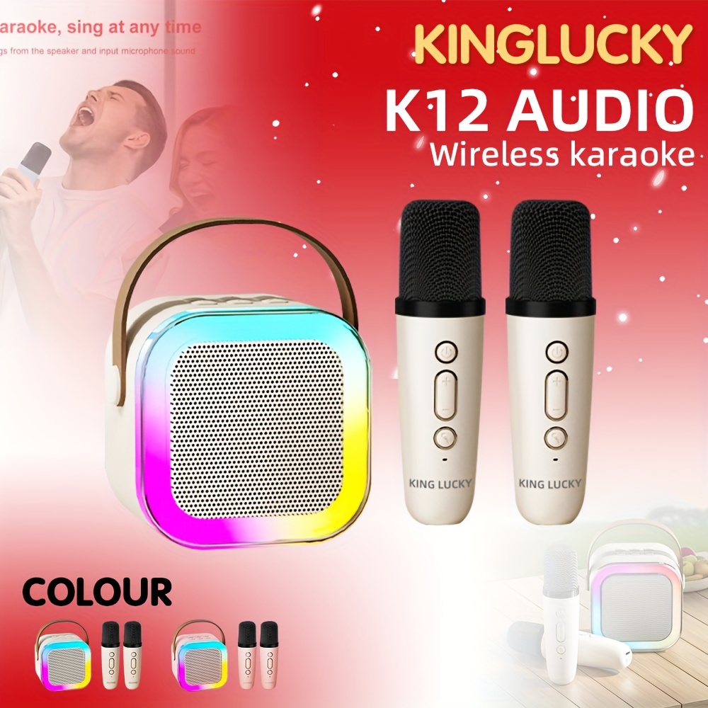 K12 Mini Karaoke Machine With 1 Wireless Microphone Portable - Temu