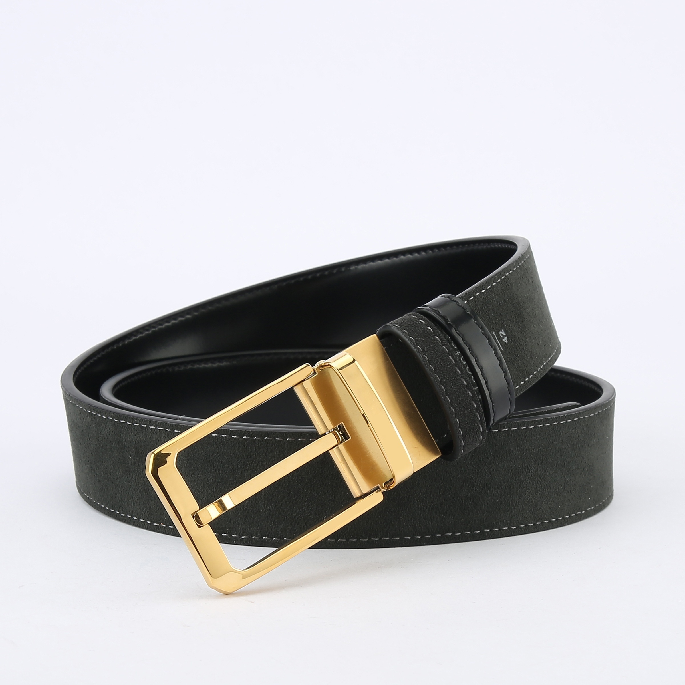 Men's Belt Genuine Leather Width, Thickness . Good With Jeans And Trousers,  Length Adjustable,engraved 304 Stainless Steel Buckle,strong And Durable -  Temu