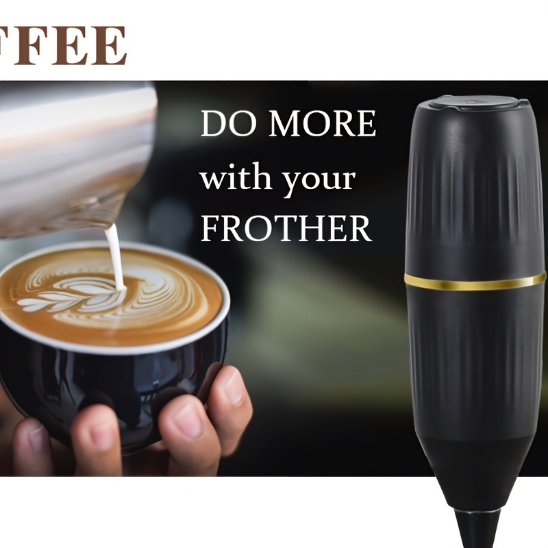 1pc, Electric Milk Frother Coffee Stirring Foam Electric Stir Foam Machine  Egg Beater Two AAA Battery Wireless Use Coffee Maker Accessories Coffee Bar