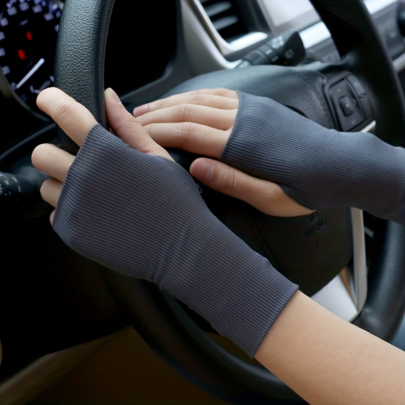 Breathable Half Finger Sun Protection Gloves Men Ideal - Temu New Zealand