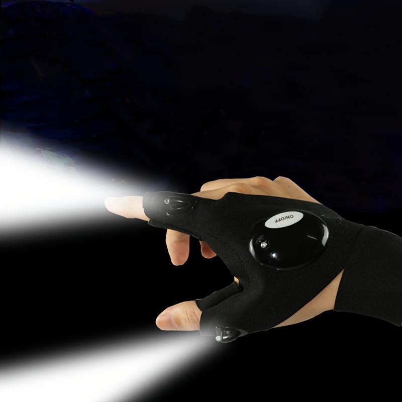 Fingerless Glove Led Flashlight Waterproof Torch Outdoor - Temu