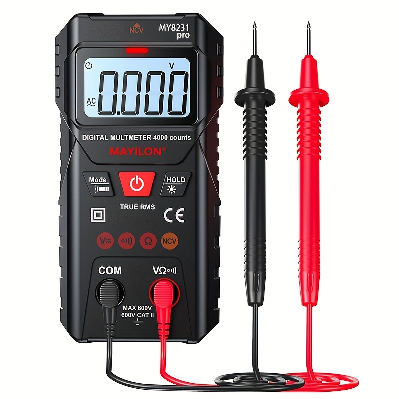 Professional Digital Multimeter Automotive Tester True RMS 600V