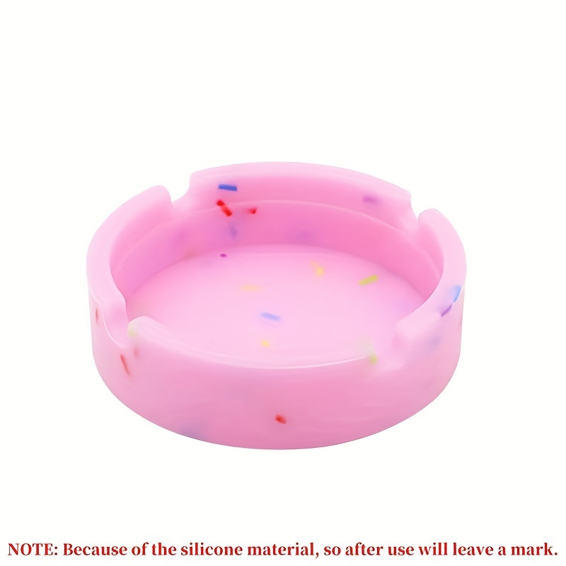 Silicone Ashtray Glow In Dark Durable High Temp Heat Resistant