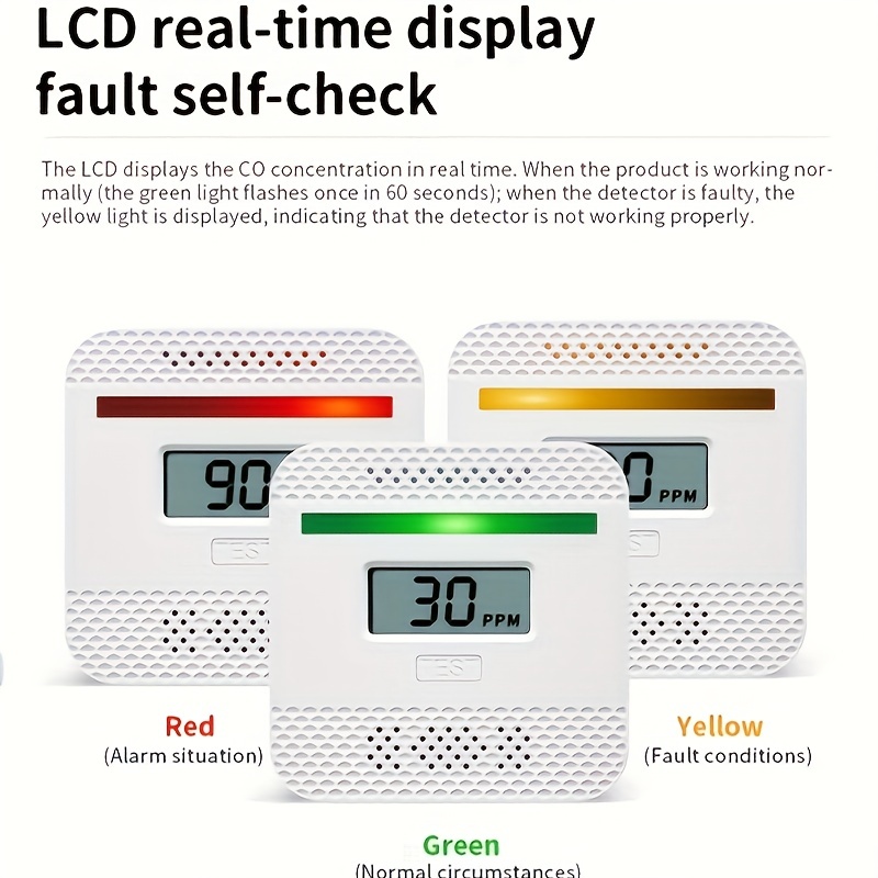 Detector CO LCD Display