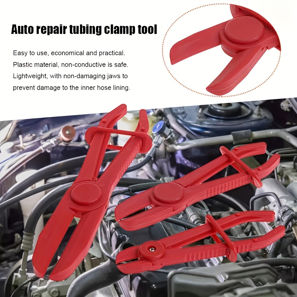 3pcs/set Nylon Hose Clamp Tool Set Brake Fuel Water Line Clamp Plier Hands  Free Tool Car Repair Tools Hose Pliers