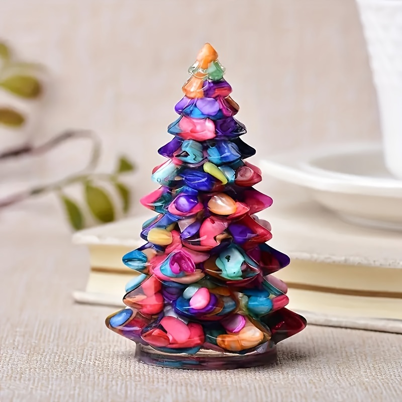 Natural Crystal Mini Christmas Trees Figurine Handmade - Temu