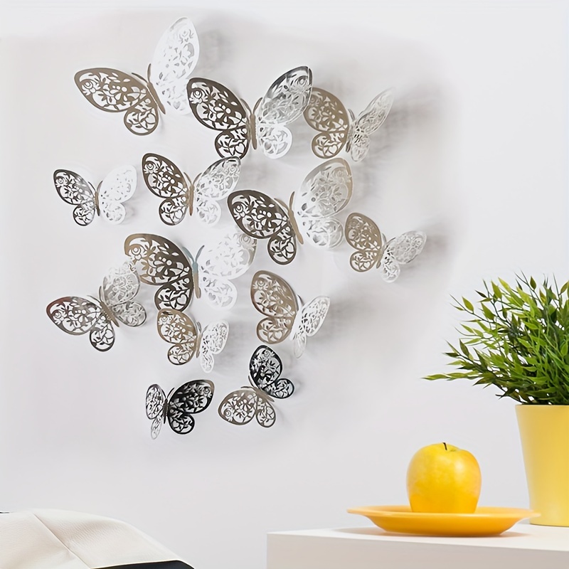 Butterfly Cardboard Decoration, 3d Butterflies Wall Sticker