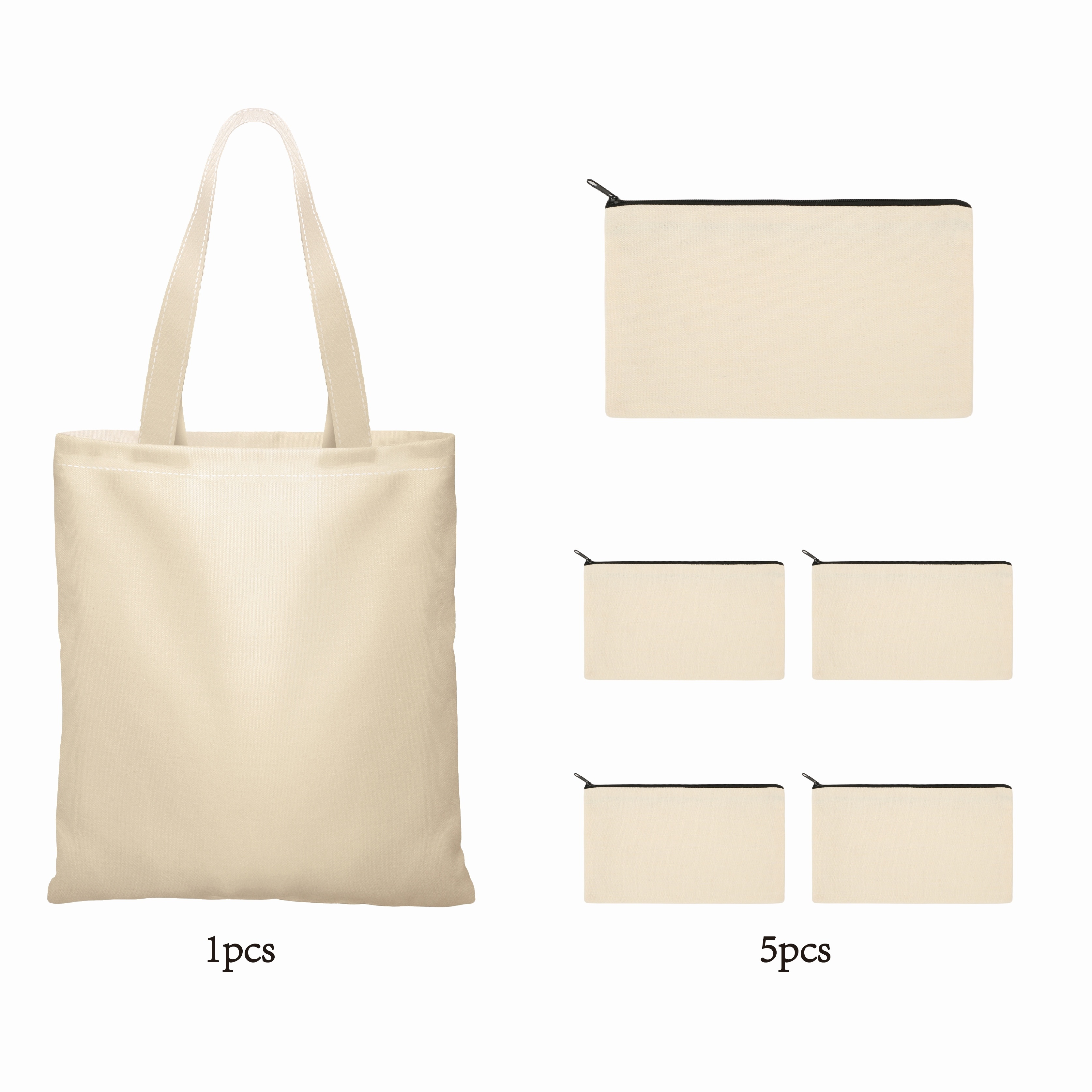 10Pcs 35cm x 40cm Canvas Sublimation Blank Tote Bag Shopping Bag for Heat  Press