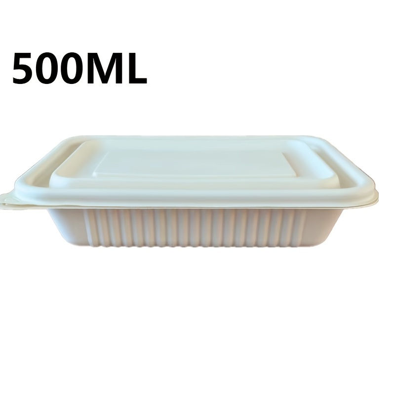 100 Sets Degradable Cornstarch To Go Food Containers
