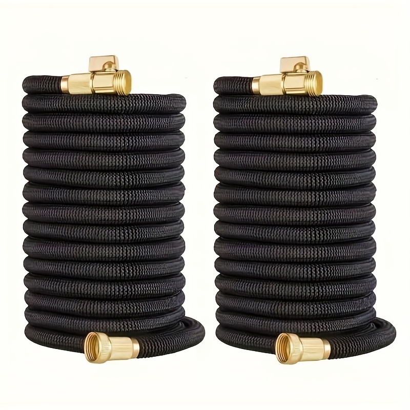 Garden Water Hose Expandable Double Metal Connector High Pressure