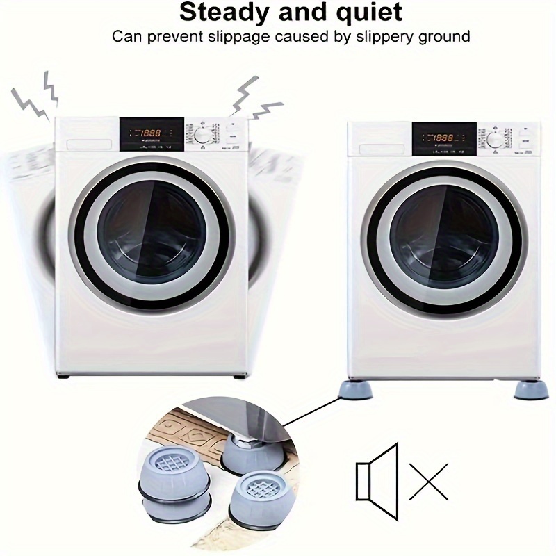 4pcs/set Anti Vibration Pads, Washer & Dryer Pedestals, Noise Dampening,  Protects Laundry Room Floor, Anti Vibration Pads For Washing Machine,  Laundry
