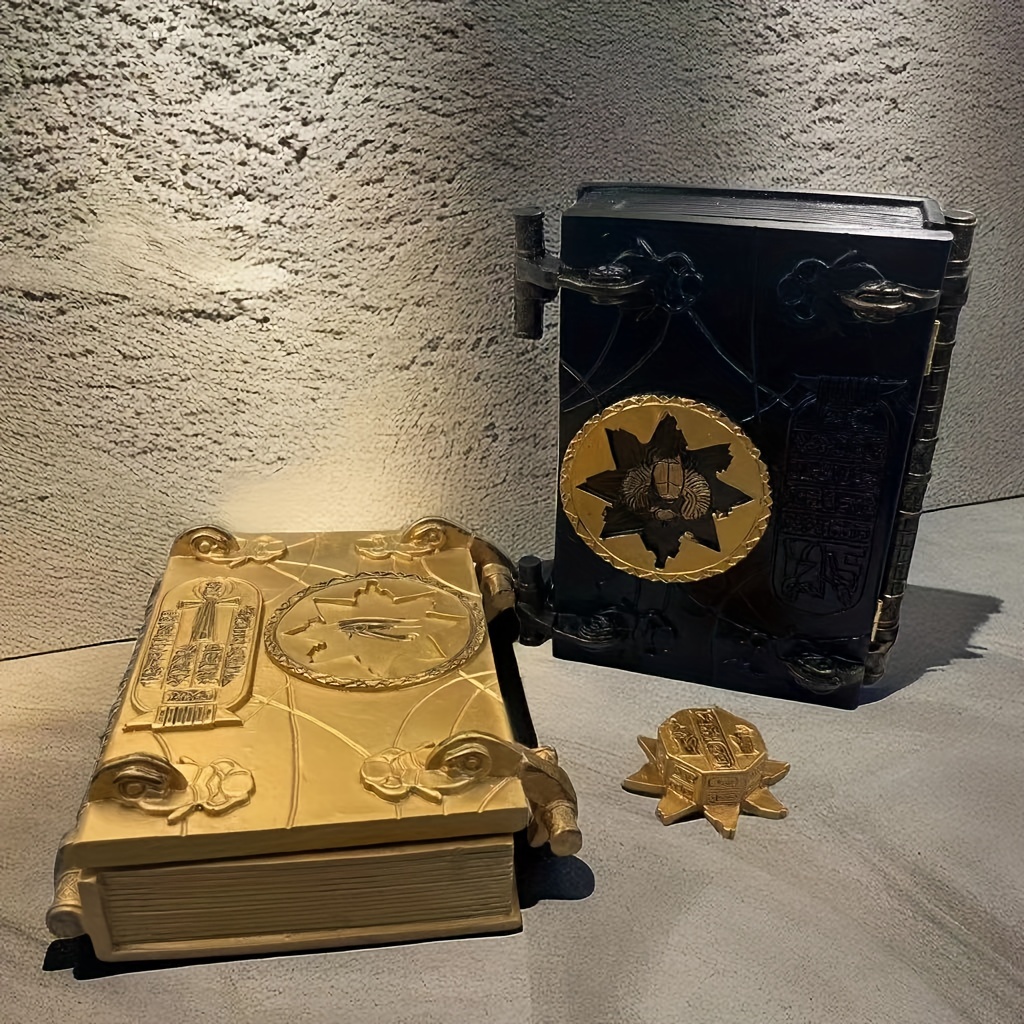 Mummy Book Of The Dead Book Of Magic Resin Craft Ornaments - Temu