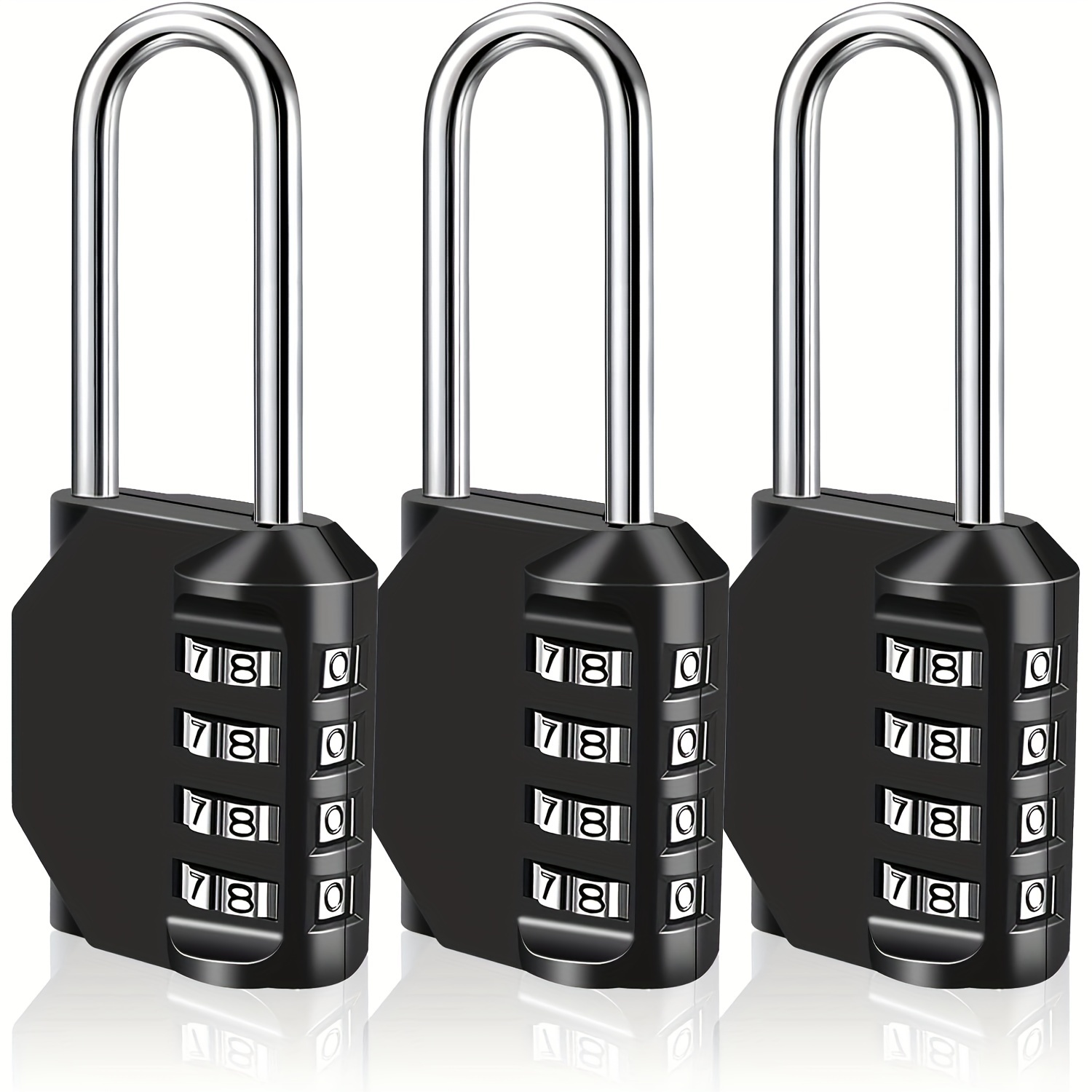 4 Digit Combination Lock Padlock University Dormitory Cabinet Lock