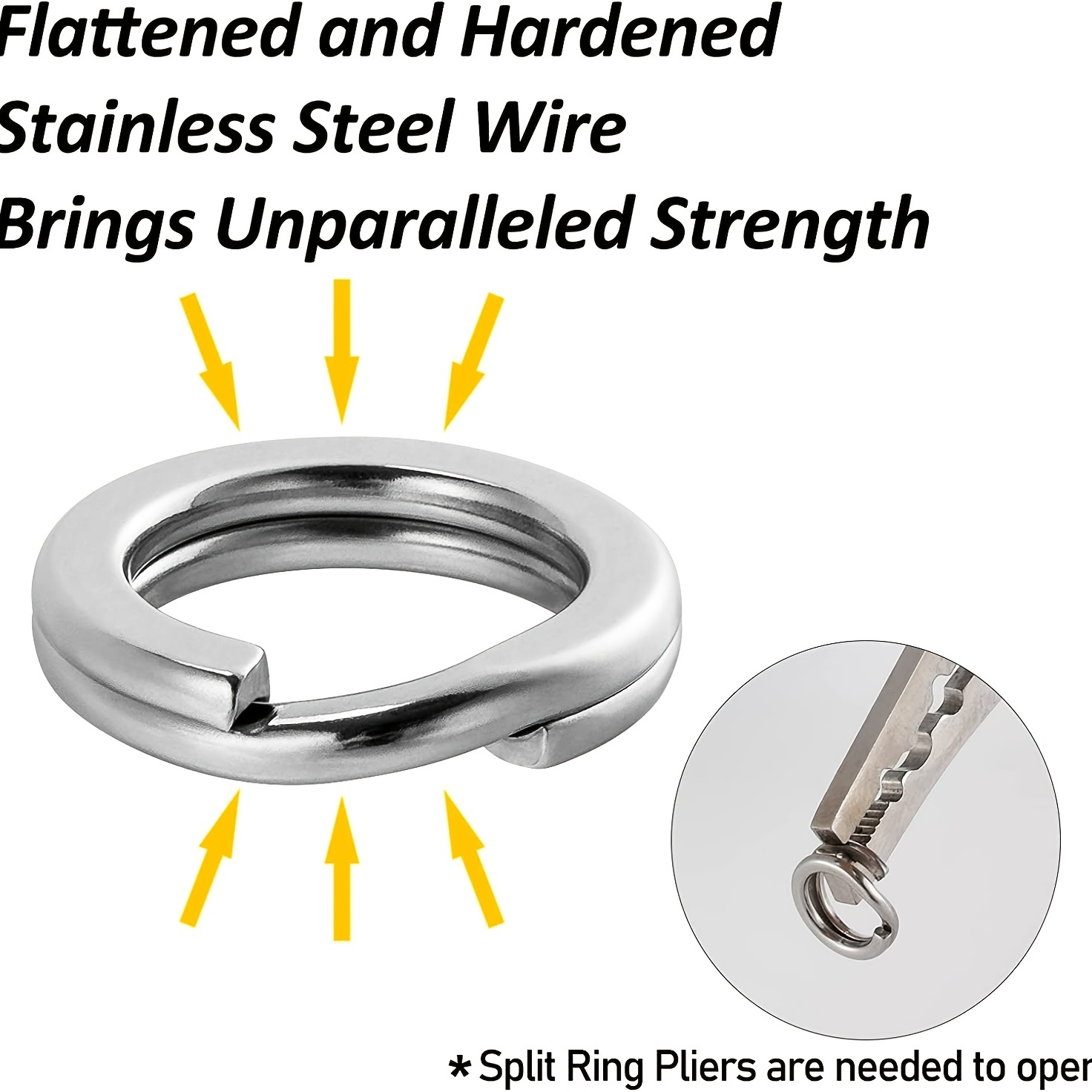 Stainless Steel Split Ring Pliers