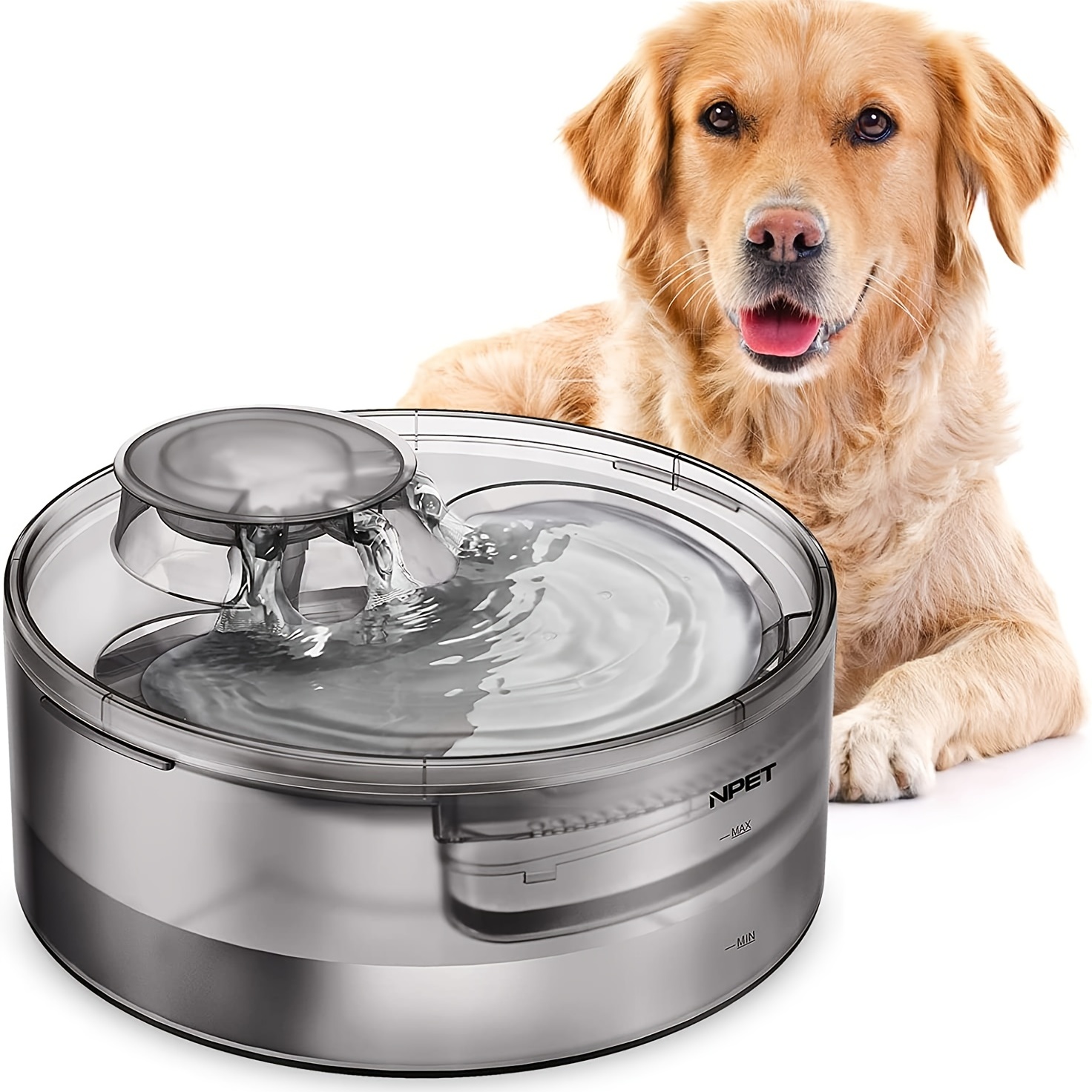 large pet water fountain