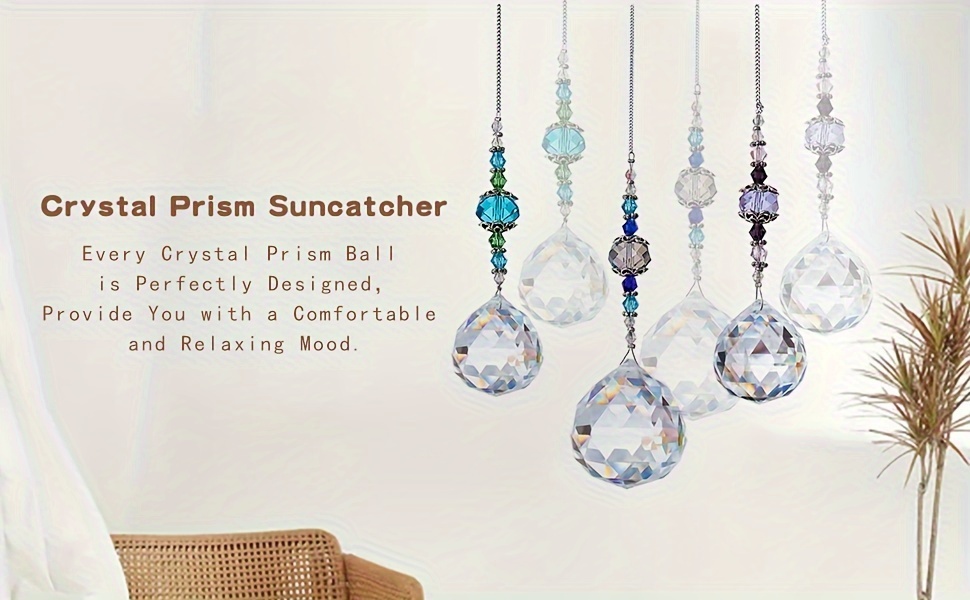 30mm Boule de Cristal Prisme Arc-en-ciel Maker Suspendu Suncatcher