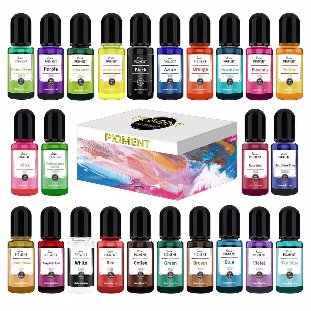 18 Colors/sets Resin Pigment For Epoxy & Uv Resin Color Liquid Resin Dye  ,DIY Craft Epoxy Resin Pigment,DIY Resin Art Jewelry Making