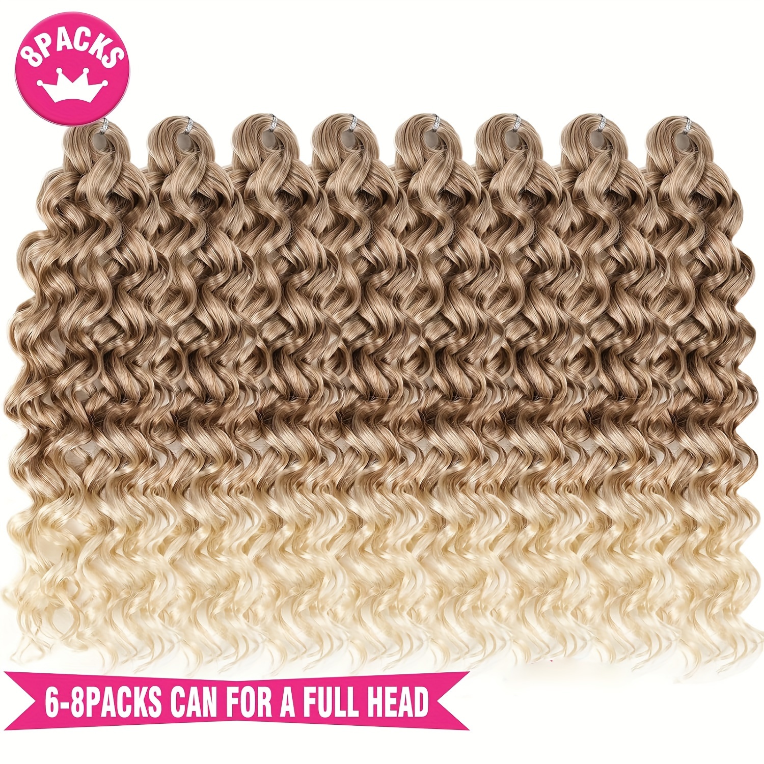MULTI-PACK DEALS! FreeTress Synthetic Hair Crochet Braids Jazz Water 12  (4-PACK, 1)