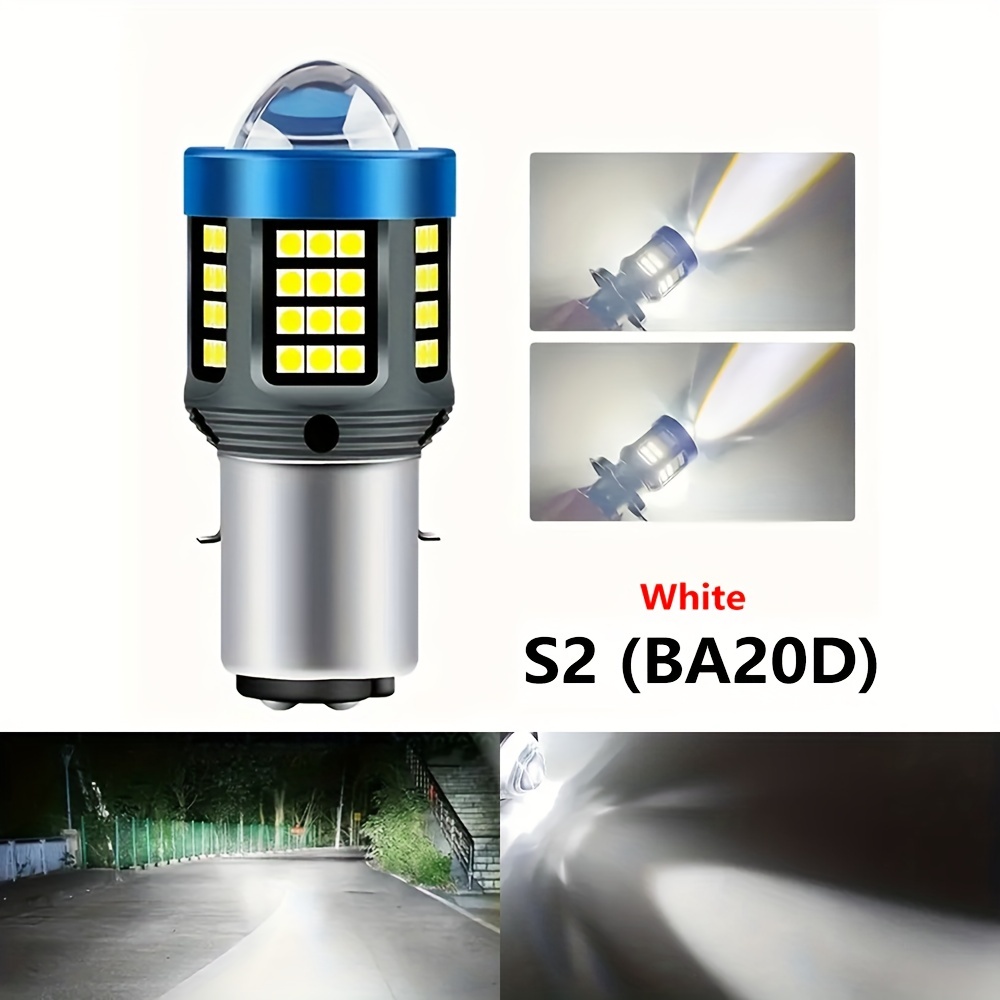 12v 80v H4 Ba20d P15d 66led 2 Farbe Motorrad Led Licht - Temu