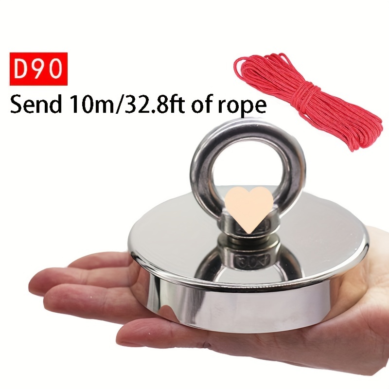 Magnet Fishing, 1000 Lbs (453 Kg) Pulling Force Double Sided Fishing Magnet  With Rope, Super Strong Magnet Fishing Kit, Neodymium Magnets For River  Retrieval And Salvage, Rare Earth Magnets For Retrieving Items