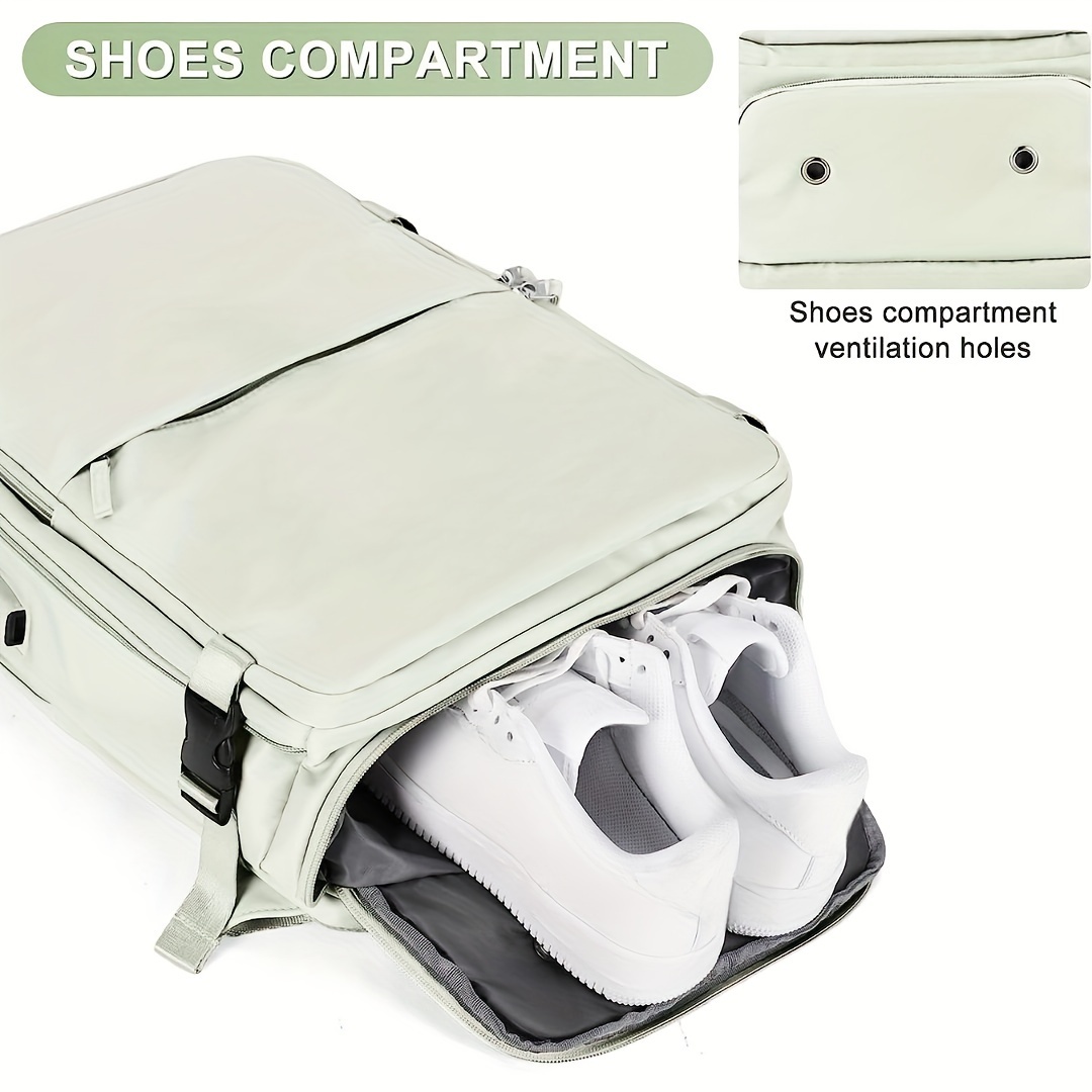 Mochila De Viaje Multifuncional, Bolsa De Equipaje De Mano Con  Compartimento Para Zapatos, Mochila De Deportes Al Aire Libre De Gran  Capacidad