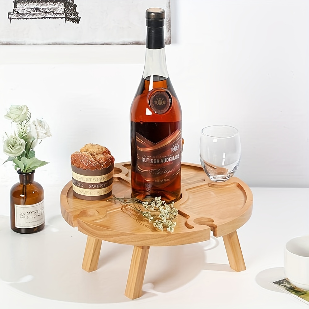 Portable Wine Table Wine Glass Drying Rack for Wine Lovers Stylish Mini  Picnic