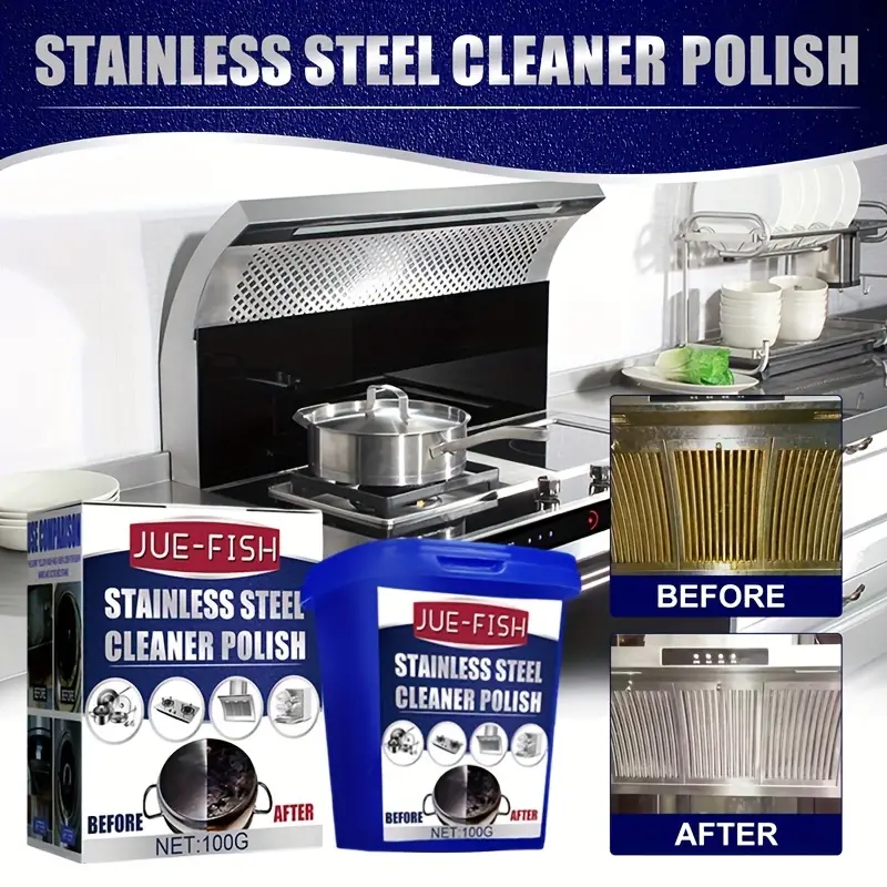 Stainless Steel Cleaning Cream Kitchen Stove Cleaning Cream - Temu
