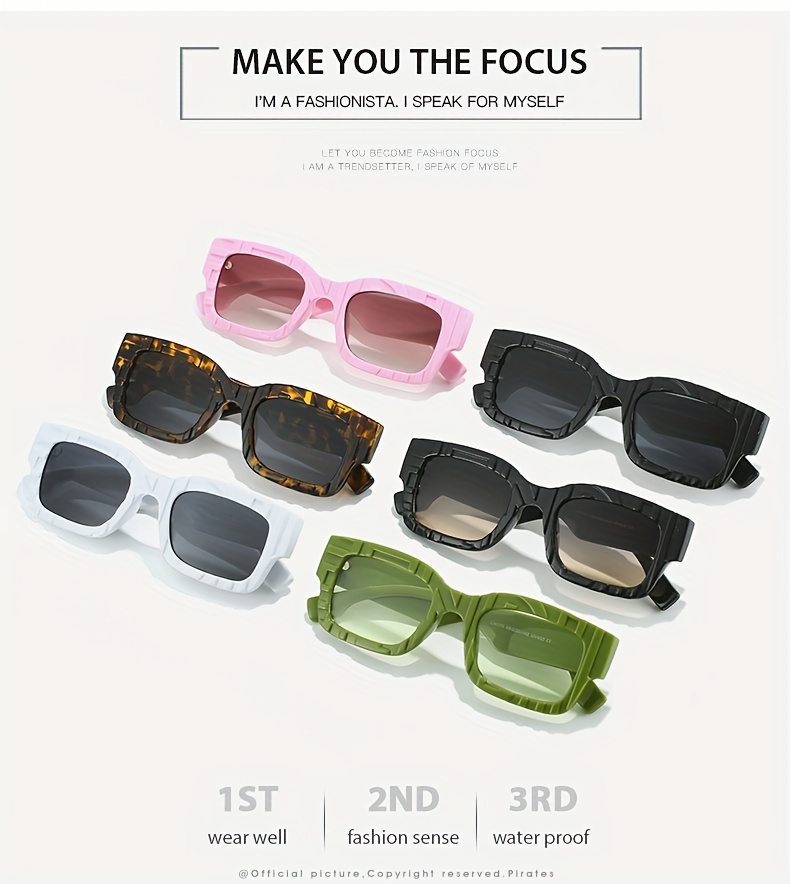 Off White Sunglasses Y2k Rectangle Sunglasses Men Women 