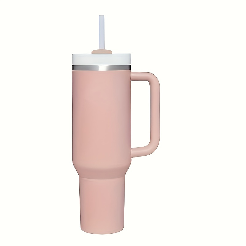 Tumbler With Handle And Straw Lid Reusable Vacuum Insulated - Temu