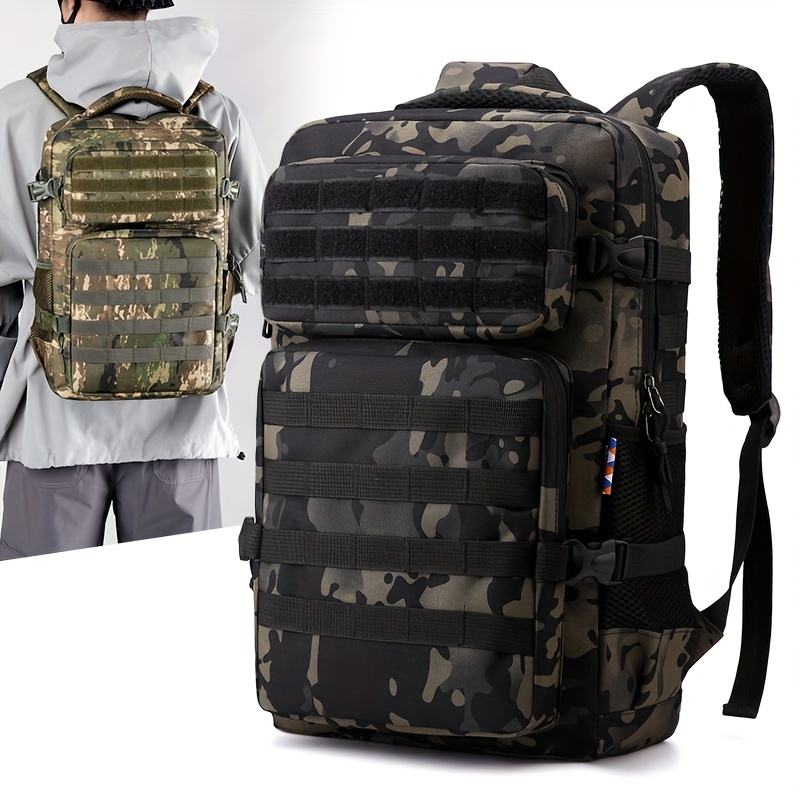 

Casual Shoulder Backpack, Large Capacity Men's Travel Bag Computer Bag, Sports Outdoor Mountaineering Bag, Trendy Large Backpack