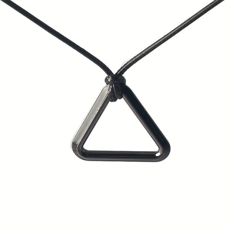 Black Triangle Necklace - Temu