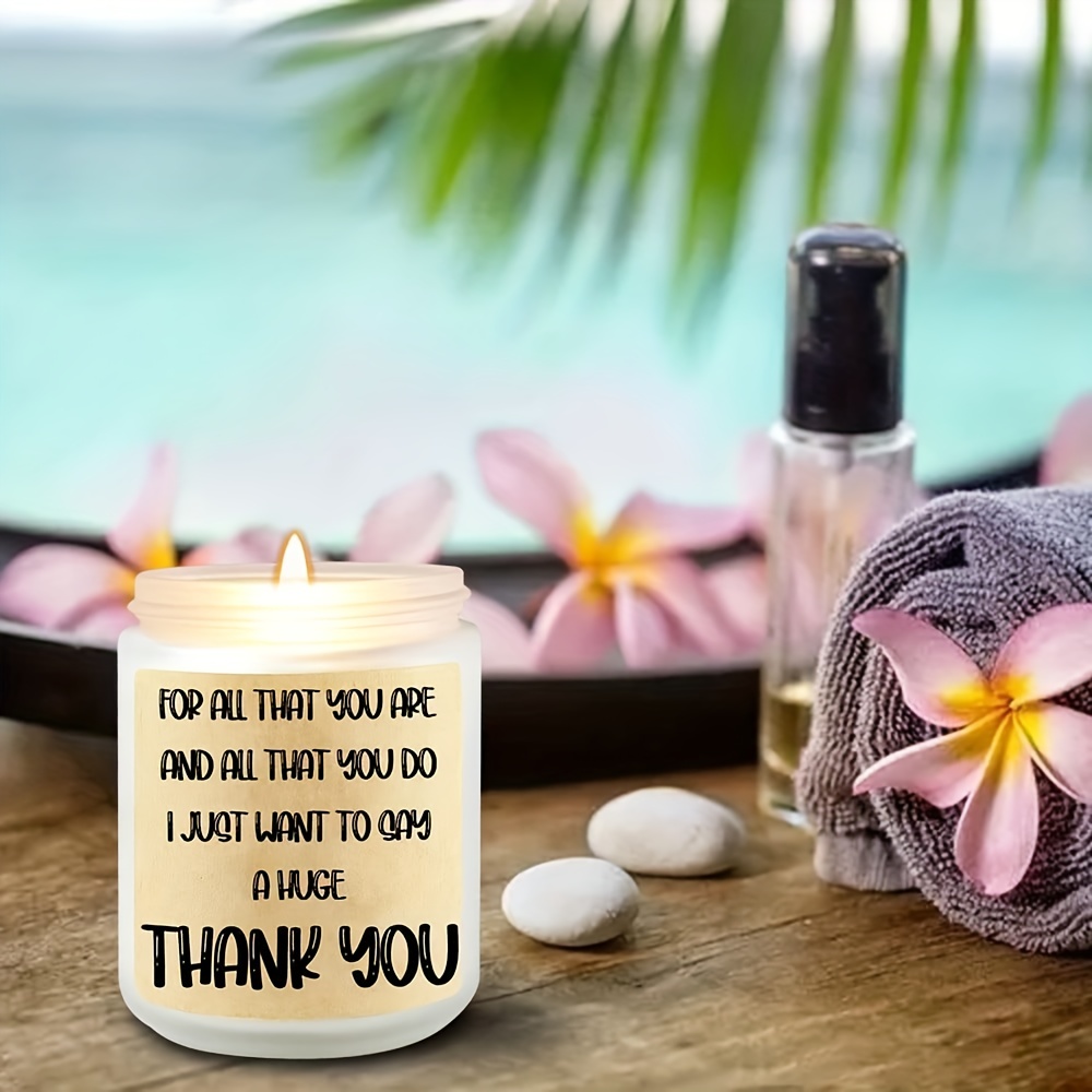  MTLEE 12 Pack Thank You Gifts Candles Appreciation Relaxing  Gifts Scented Candles Bulk for Women Thank You for Being Awesome Gift with  Thank You Card and Organza Bag for Employee Teachers