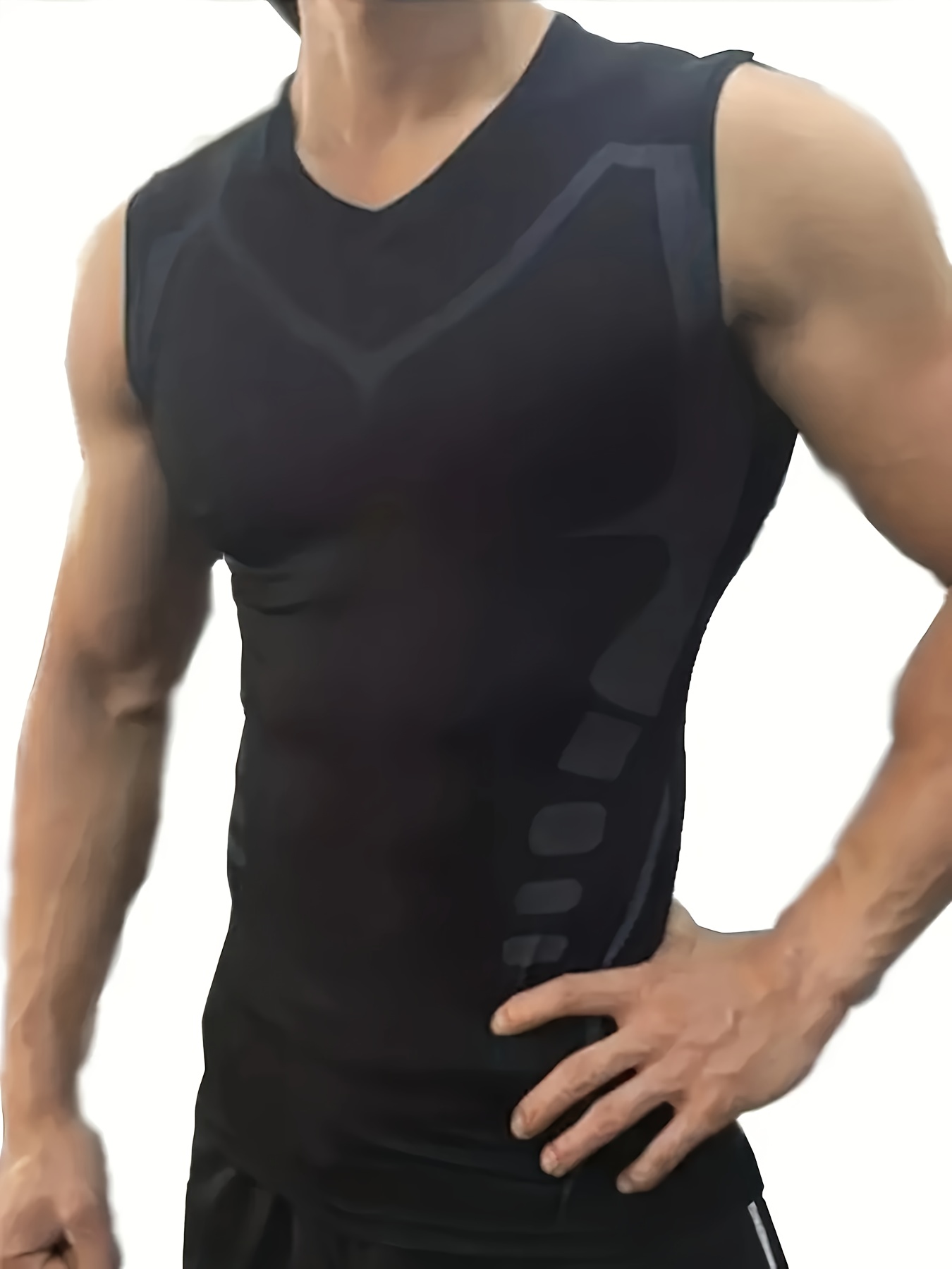 Men's Compression Sleeveless Shirt Quick Dry Workout Tank Top Fitness Gym  Muscle Tee Bodybuilding Running Basketball Sports Vest - China Men's  Compression Vest and Compression Sports Vest price
