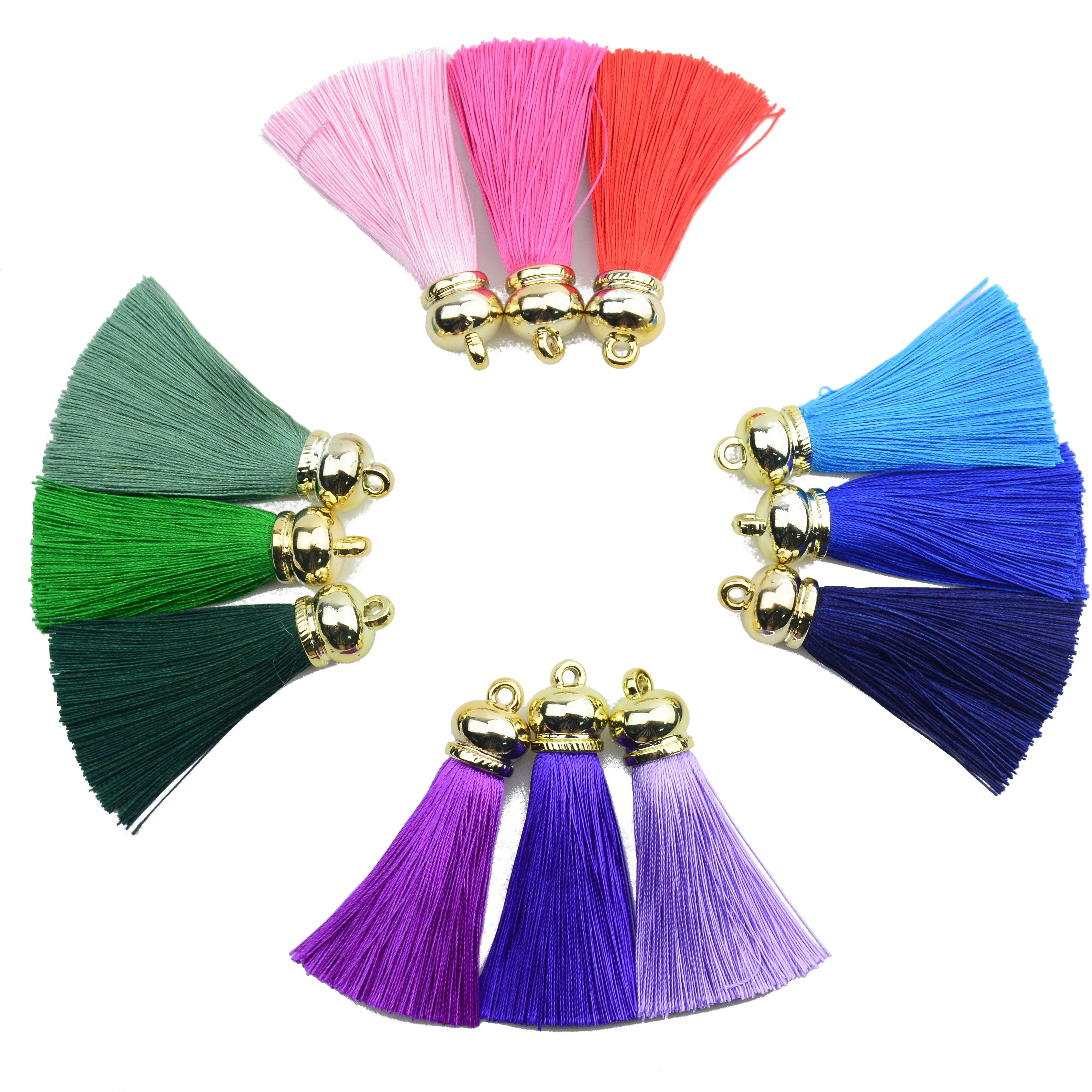 Keychain Tassels Handmade Tassels With Golden Tassels - Temu