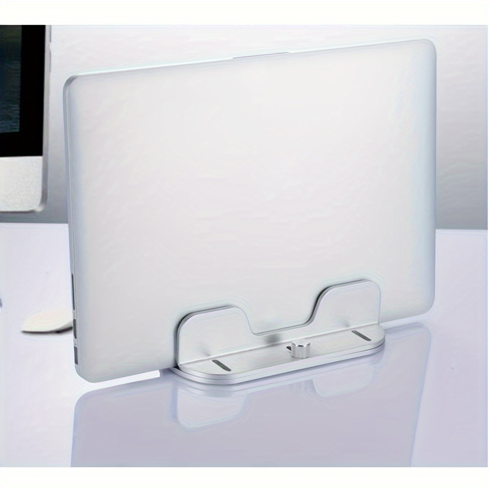 Soporte Vertical Doble para Laptop y Tablet de Aluminio - Ancho