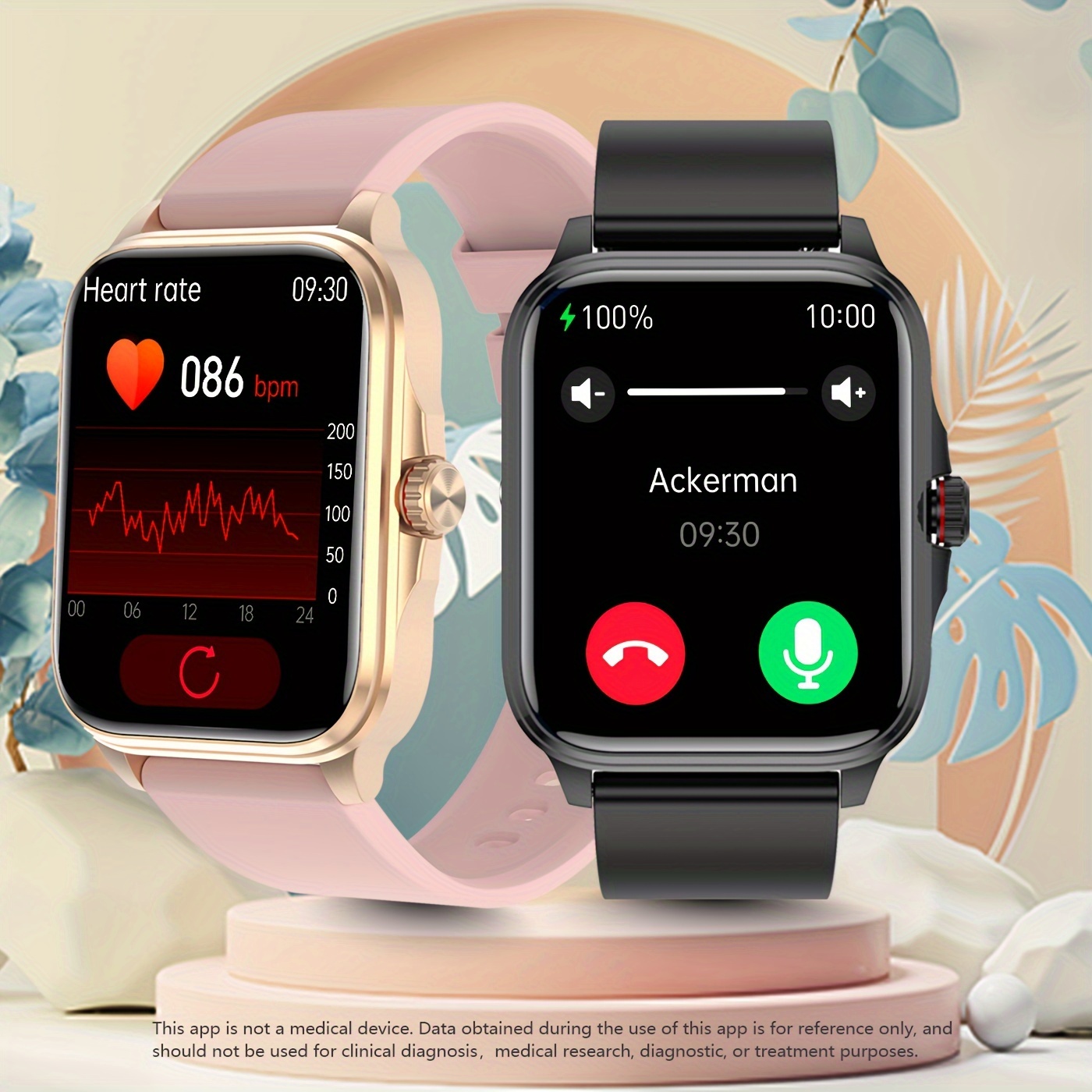 Novo relógio inteligente Smartwatch Homem e Mulher frequência