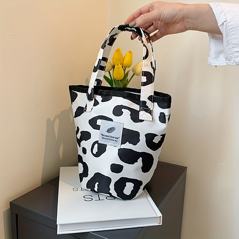 Cow Print Bags - Cartoon Cow Print Canvas Shoulder Bag / Purse - Cow Print  Shop