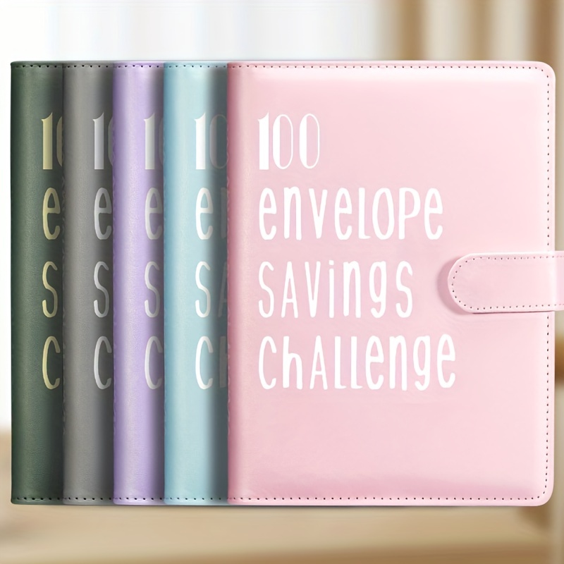 Carpeta para ahorrar 100 dinero, libro de desafíos de ahorro, carpeta de  presupuesto A5 para ahorrar dinero, libro de desafíos de ahorro para  ahorrar
