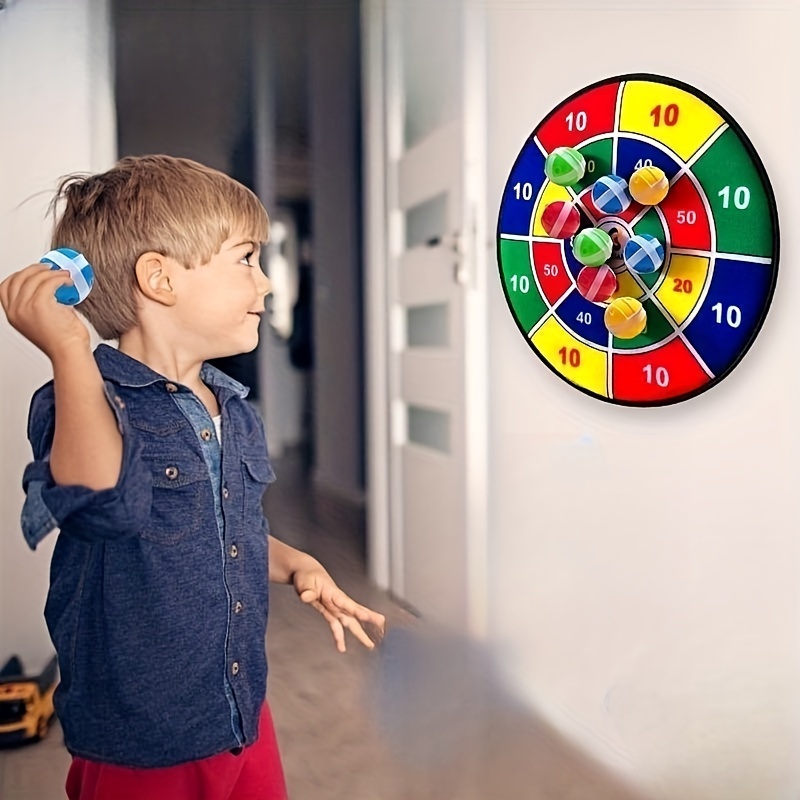 TAKIHON Kids Toss and Catch Ball Set,Dodgeball Game with Sticky