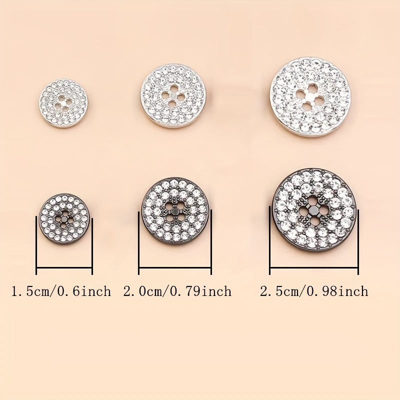 30pcs Metal Buttons Vintage Style Round Button 4 Holes, for Suits, DIY  Crafts Manual Button, Scrapbooking Sewing Decorations 15mm
